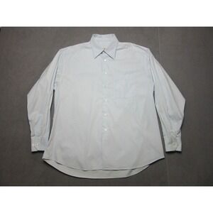 Ermenegildo Zegna Shirt Mens 17/43 Light Blue 2XL Business Dress Italy